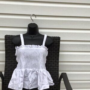 Topshop White Top Size Med